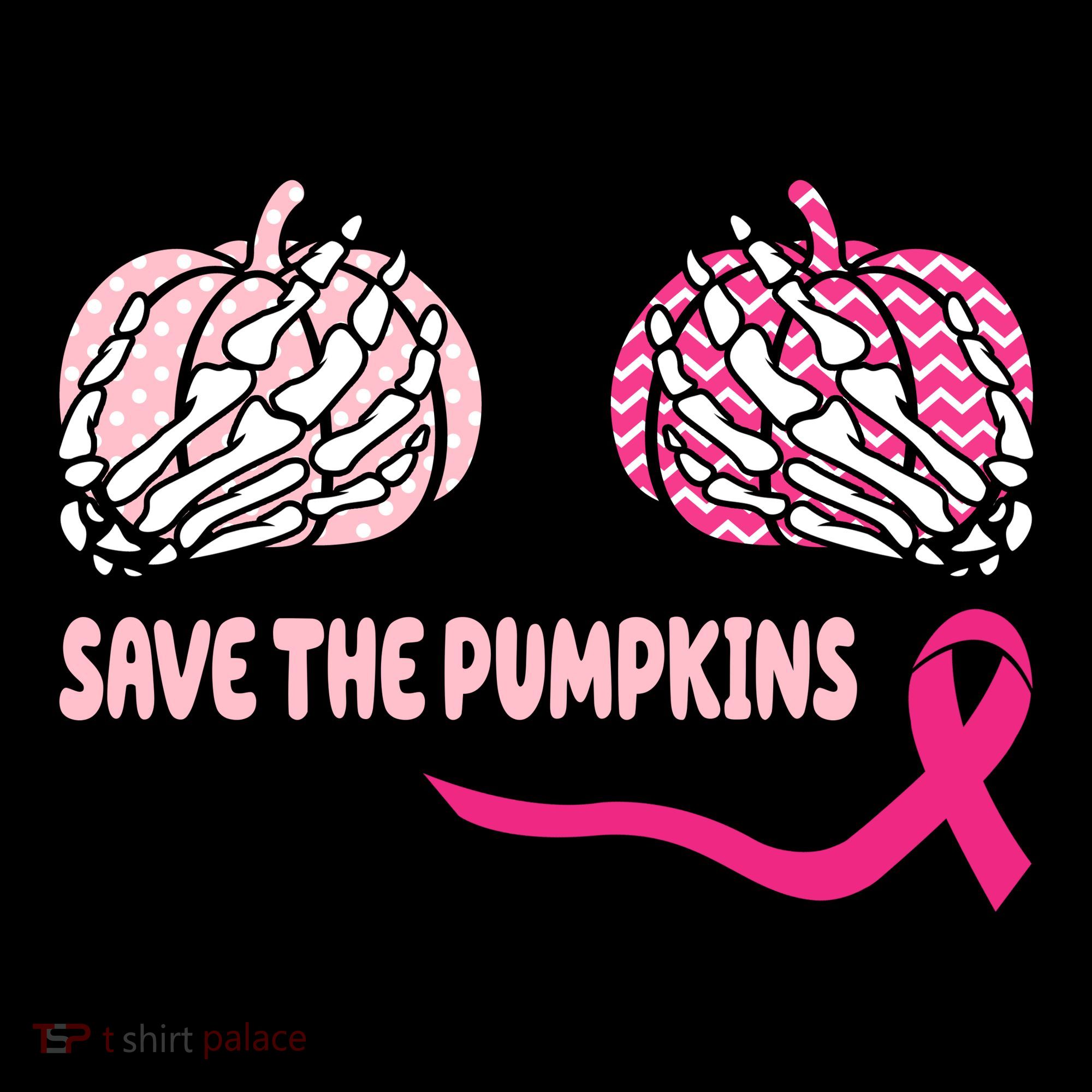 Save The Pumpkins Breast Cancer Awareness Ribbon Coffee Mug