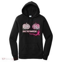 Save The Pumpkins Breast Cancer Awareness Ribbon Women's Hoodie thumb 0