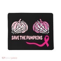 Save The Pumpkins Breast Cancer Awareness Ribbon Mousepad thumb 0