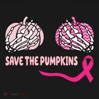 Save The Pumpkins Breast Cancer Awareness Ribbon Mousepad thumb 1