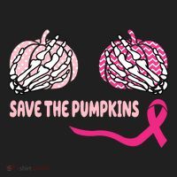 Save The Pumpkins Breast Cancer Awareness Ribbon Hat thumb 2
