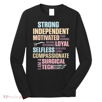 Surgical Technologist Rely Scrub Tech Long Sleeve Shirt