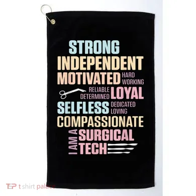 Surgical Technologist Rely Scrub Tech Golf Towel