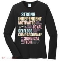 Surgical Technologist Rely Scrub Tech Women's Long Sleeve Shirt thumb 0