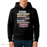 Surgical Technologist Rely Scrub Tech Kids Hoodie thumb 4
