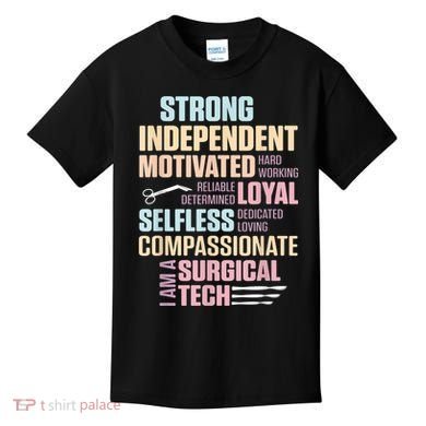 Surgical Technologist Rely Scrub Tech Kids T-Shirt