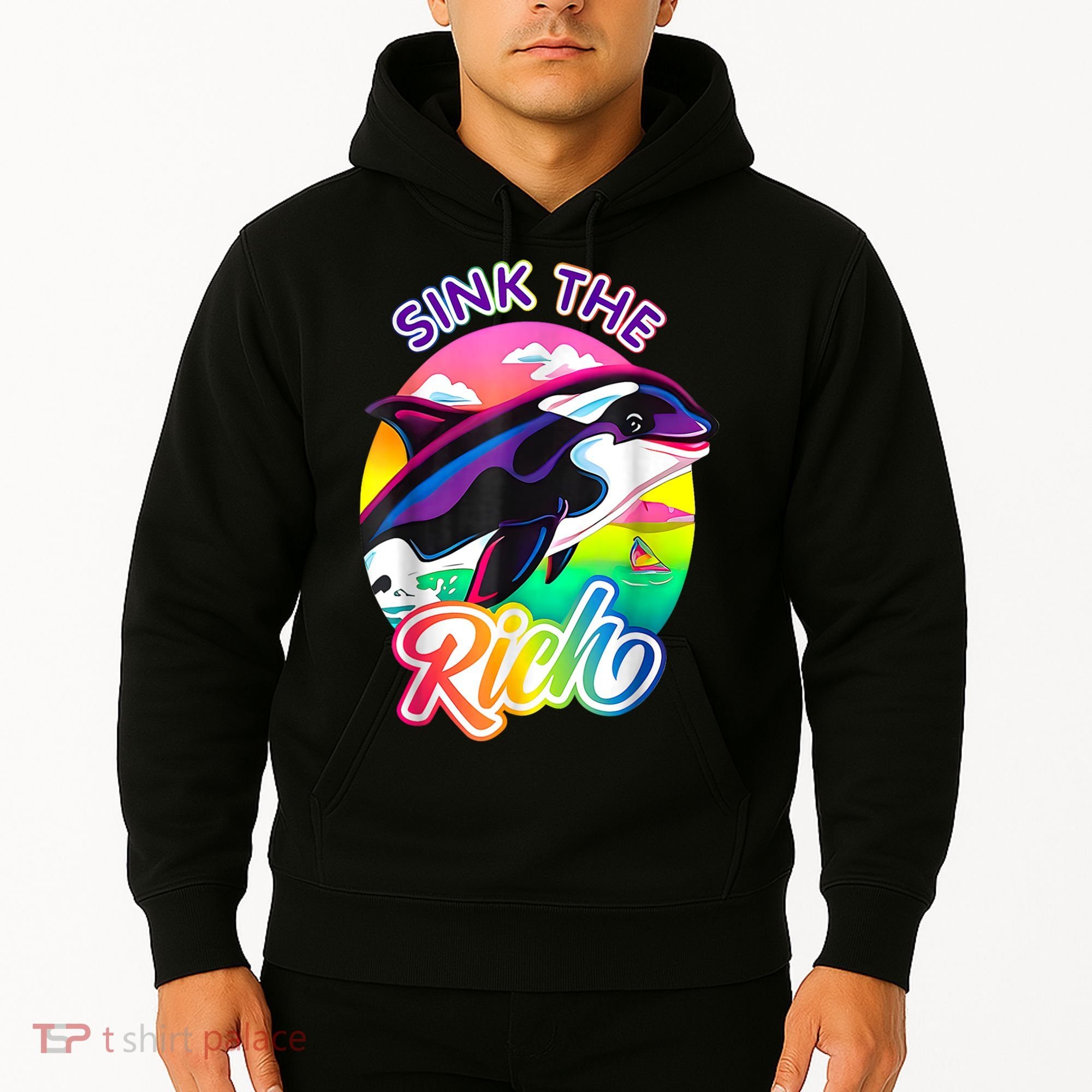 Sink The Rich Gladys The Yacht Sinking Orca Hoodie