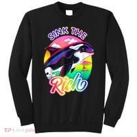 Sink The Rich Gladys The Yacht Sinking Orca Sweatshirt thumb 0