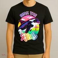 Sink The Rich Gladys The Yacht Sinking Orca T-Shirt thumb 3