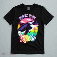 Sink The Rich Gladys The Yacht Sinking Orca T-Shirt thumb 5