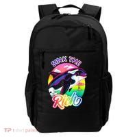 Sink The Rich Gladys The Yacht Sinking Orca Backpack thumb 0