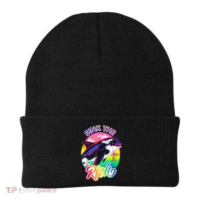 Sink The Rich Gladys The Yacht Sinking Orca Beanie