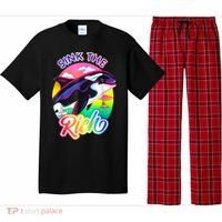 Sink The Rich Gladys The Yacht Sinking Orca Pajama Set thumb 0