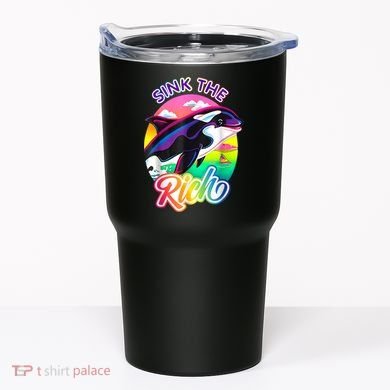 Sink The Rich Gladys The Yacht Sinking Orca Tumbler