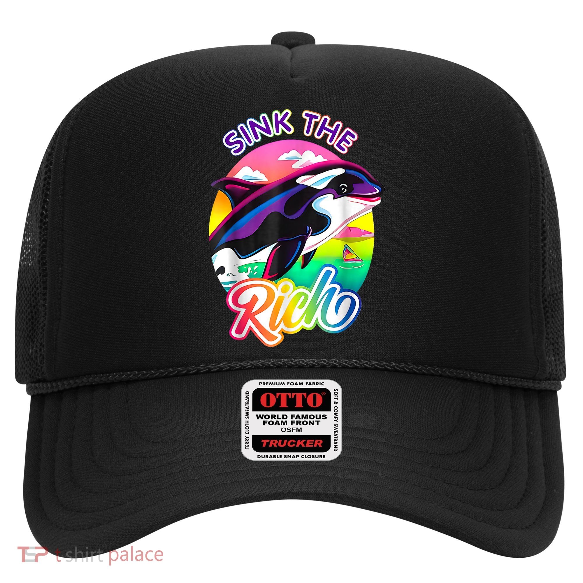 Sink The Rich Gladys The Yacht Sinking Orca Hat