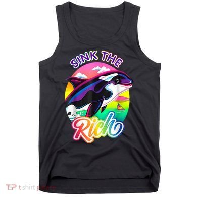 Sink The Rich Gladys The Yacht Sinking Orca Tank Top