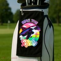 Sink The Rich Gladys The Yacht Sinking Orca Golf Towel thumb 2