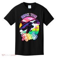 Sink The Rich Gladys The Yacht Sinking Orca Kids T-Shirt thumb 0