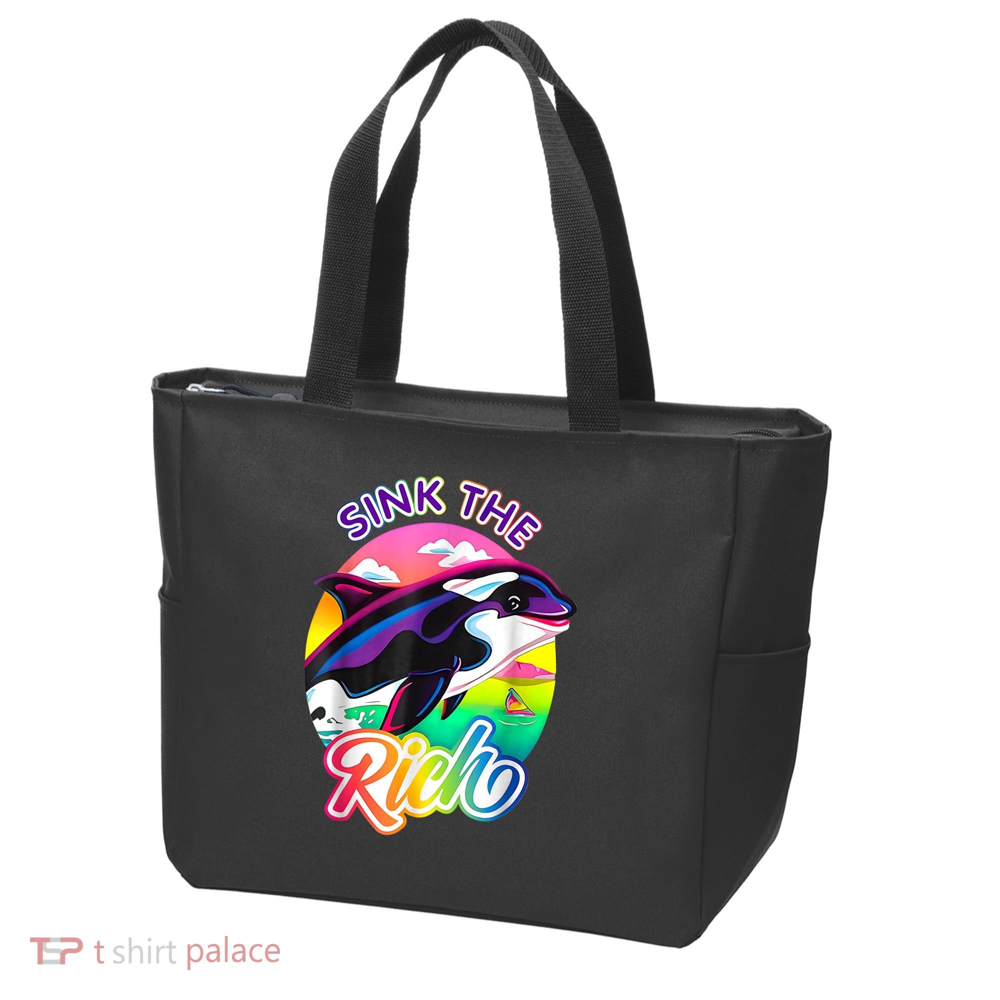 Sink The Rich Gladys The Yacht Sinking Orca Tote Bag
