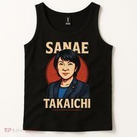 Sanae Takaichi Retro Japanese Politician Political Tank Top thumb 2