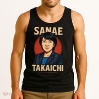 Sanae Takaichi Retro Japanese Politician Political Tank Top thumb 3