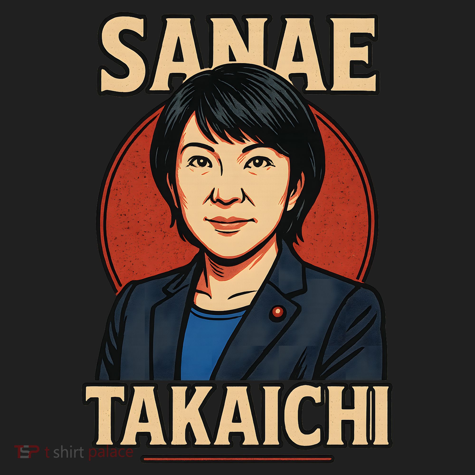 Sanae Takaichi Retro Japanese Politician Political Golf Towel