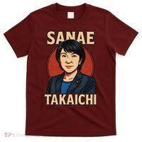 Sanae Takaichi Retro Japanese Politician Political T-Shirt thumb 0