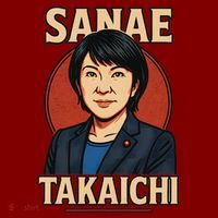 Sanae Takaichi Retro Japanese Politician Political Mousepad thumb 1
