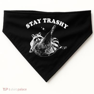 Stay Trashy Raccoon USA-Made Doggie Bandana