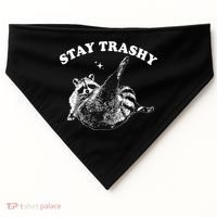 Stay Trashy Raccoon USA-Made Doggie Bandana thumb 0