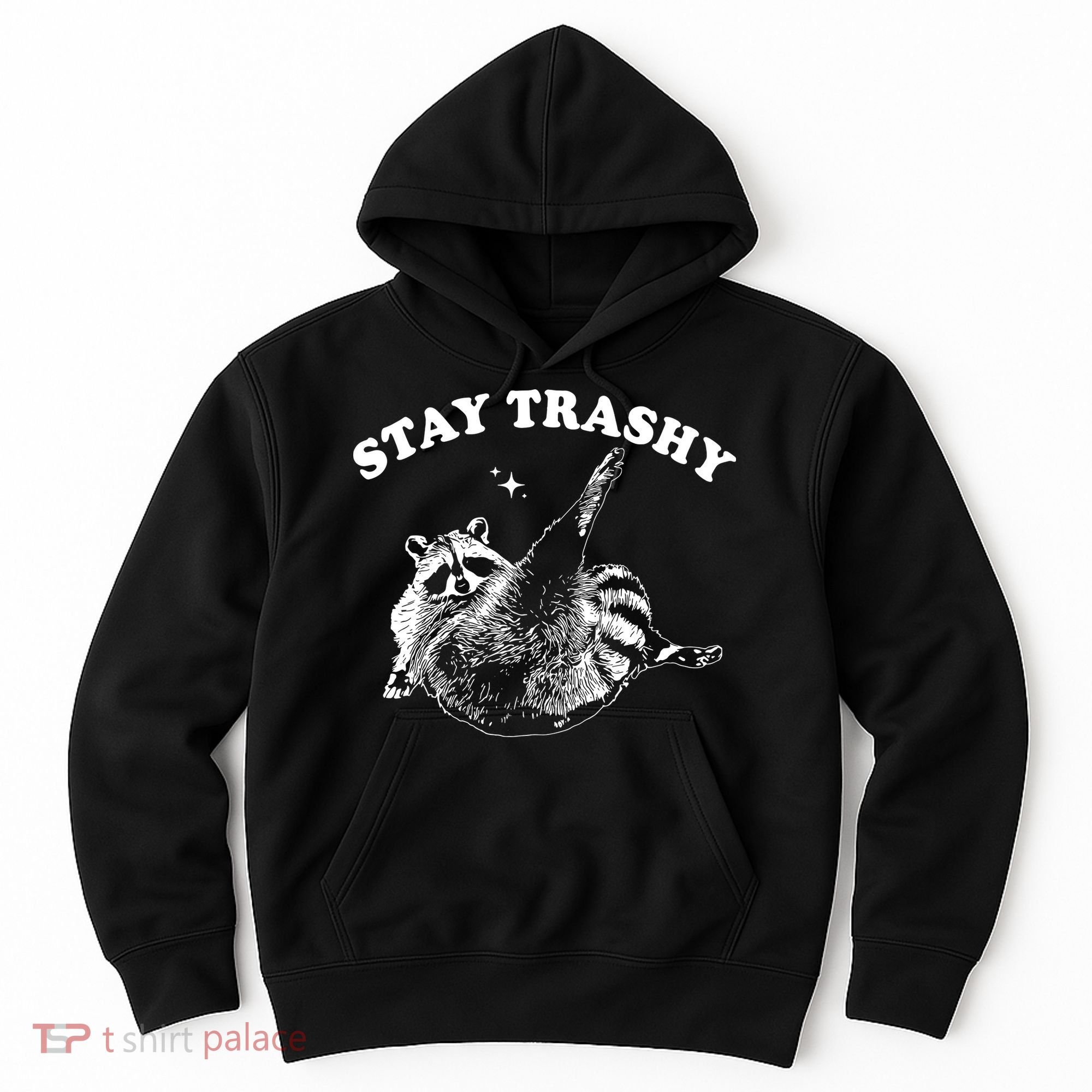 Stay Trashy Raccoon Hoodie
