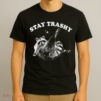 Stay Trashy Raccoon T-Shirt thumb 3