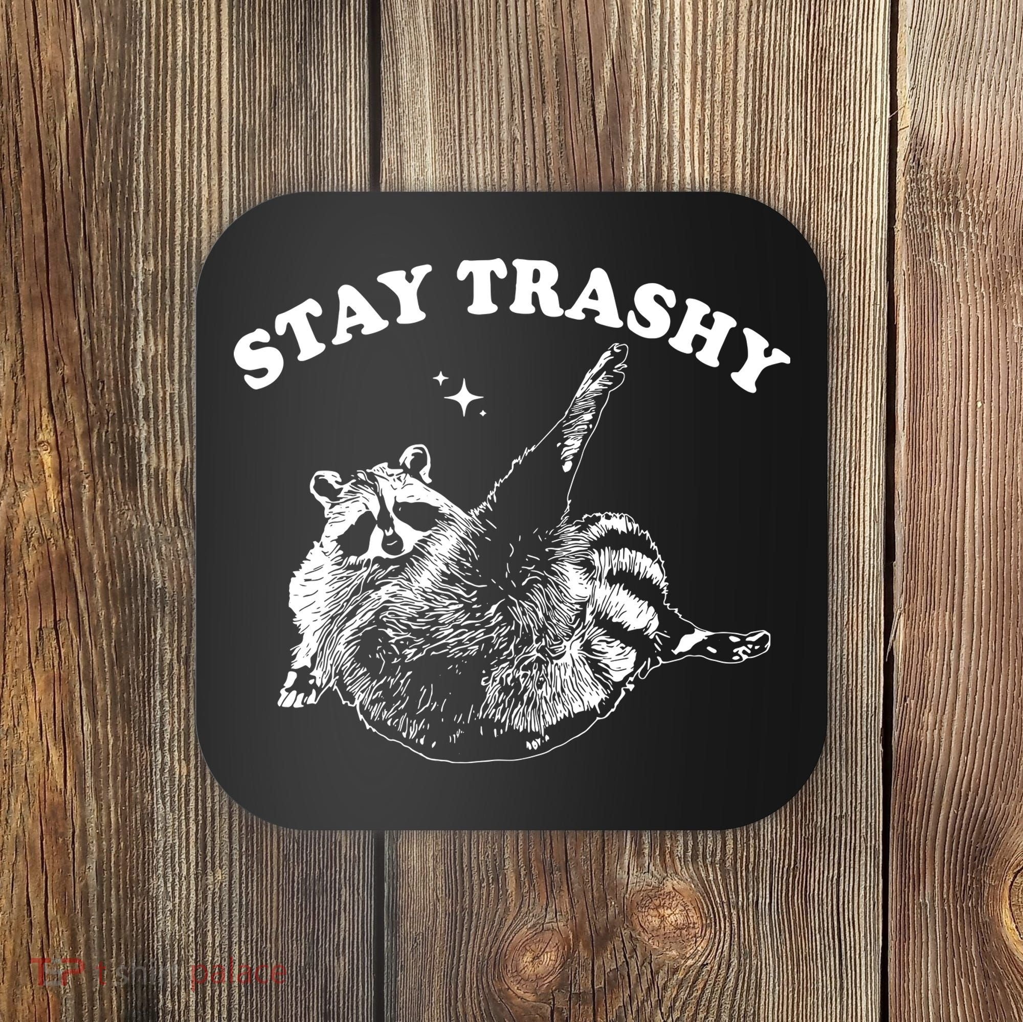 Stay Trashy Raccoon Coaster