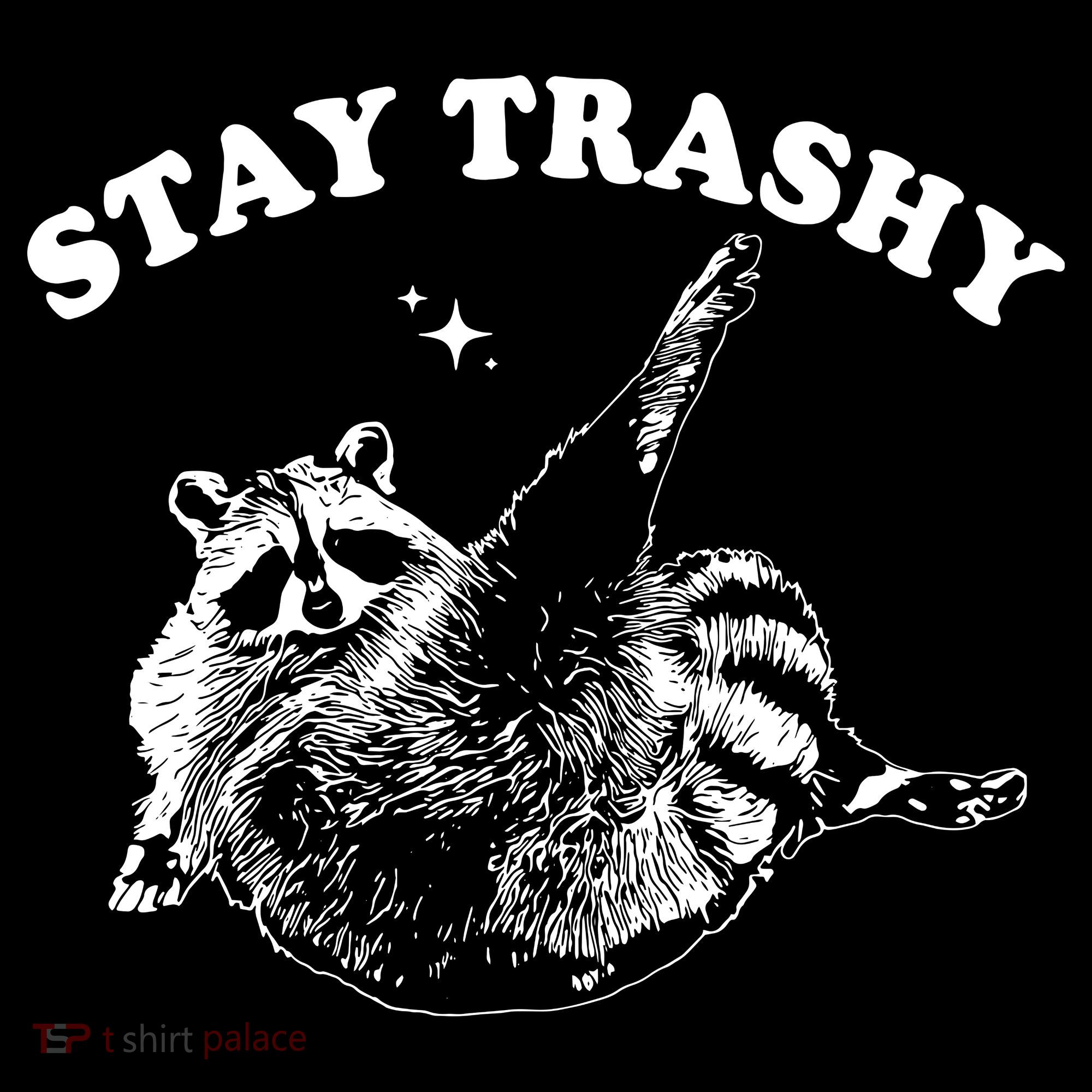Stay Trashy Raccoon Polo