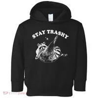 Stay Trashy Raccoon Toddler Hoodie thumb 0