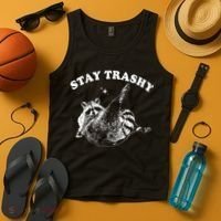 Stay Trashy Raccoon Tank Top thumb 4