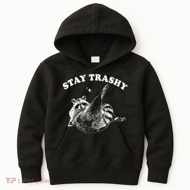 Stay Trashy Raccoon Kids Hoodie