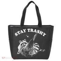Stay Trashy Raccoon Tote Bag thumb 0