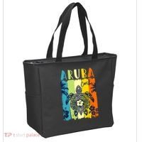 Sea Turtle Retro Aruba Caribe Family Vacation Tote Bag thumb 2
