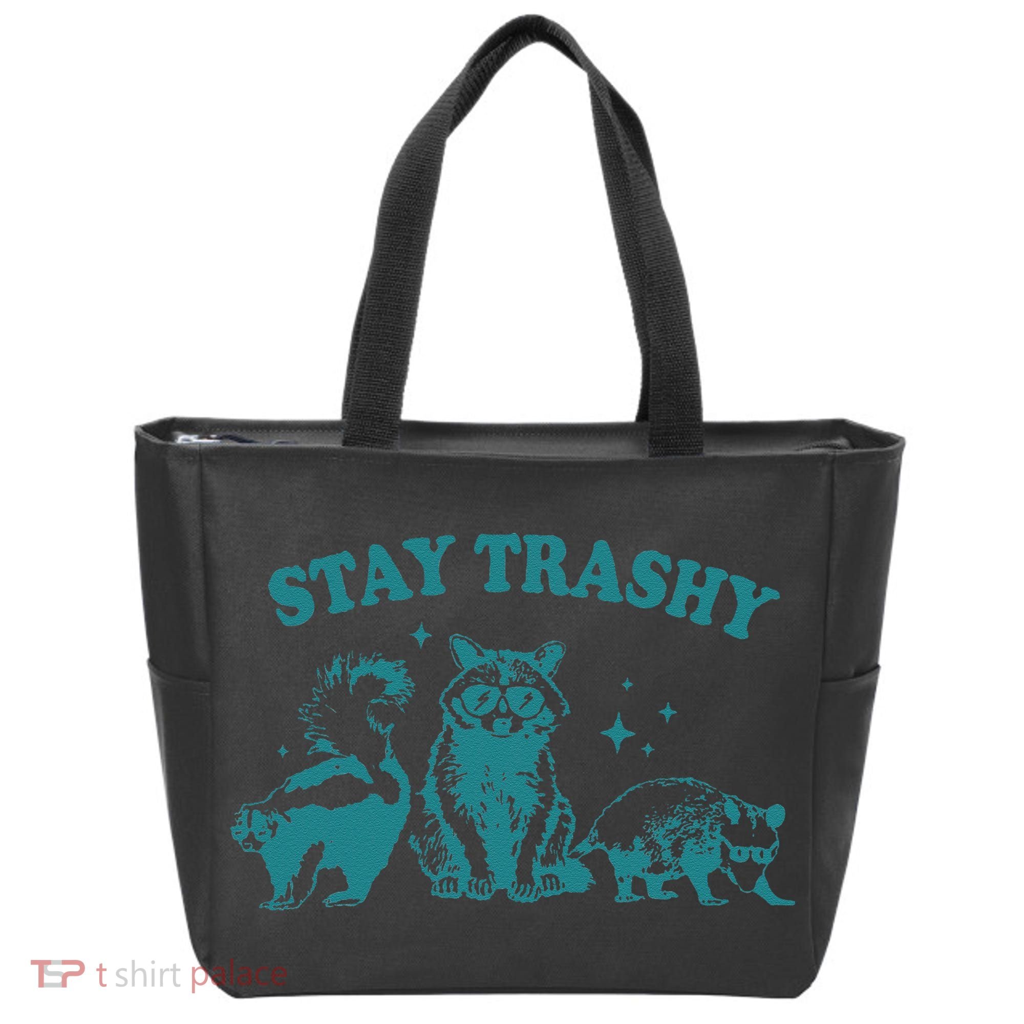 Stay Trashy Raccoon Opossum Skunk Gift Tote Bag