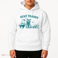 Stay Trashy Raccoon Opossum Skunk Gift Hoodie thumb 2