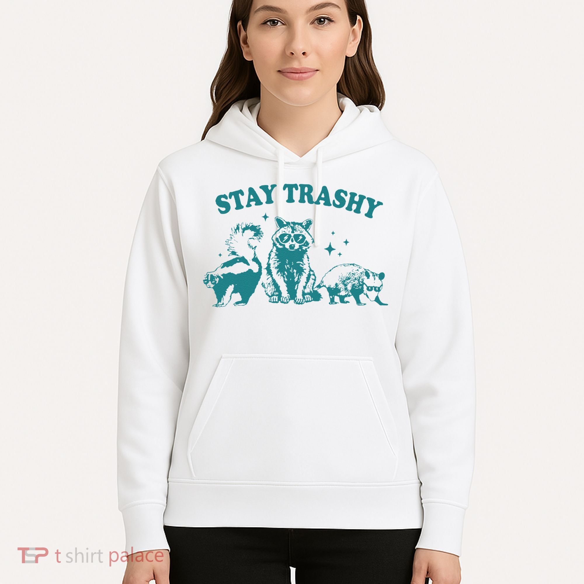 Stay Trashy Raccoon Opossum Skunk Gift Hoodie