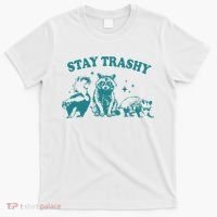 Stay Trashy Raccoon Opossum Skunk Gift T-Shirt thumb 0