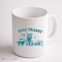 Stay Trashy Raccoon Opossum Skunk Gift Coffee Mug thumb 1