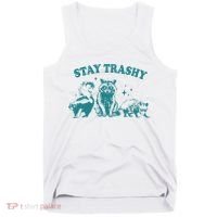 Stay Trashy Raccoon Opossum Skunk Gift Tank Top thumb 0