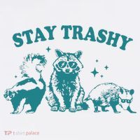 Stay Trashy Raccoon Opossum Skunk Gift Visor thumb 3