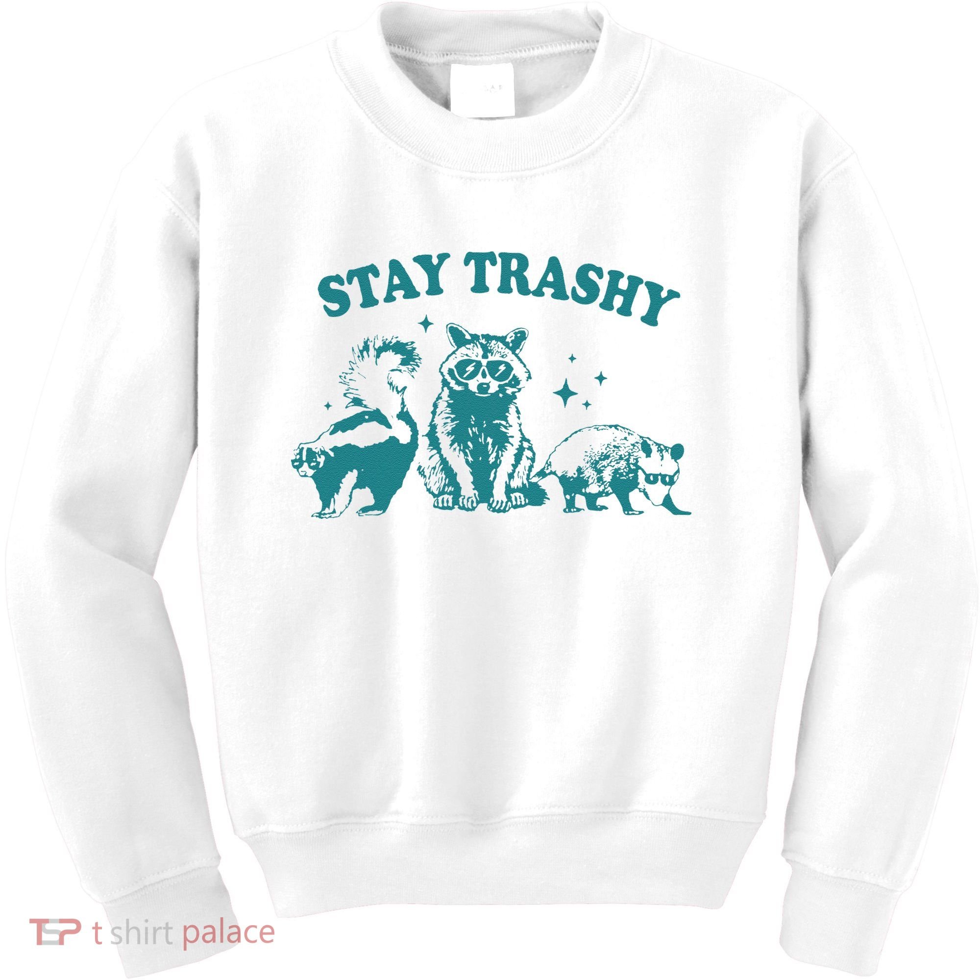 Stay Trashy Raccoon Opossum Skunk Gift Kids Sweatshirt