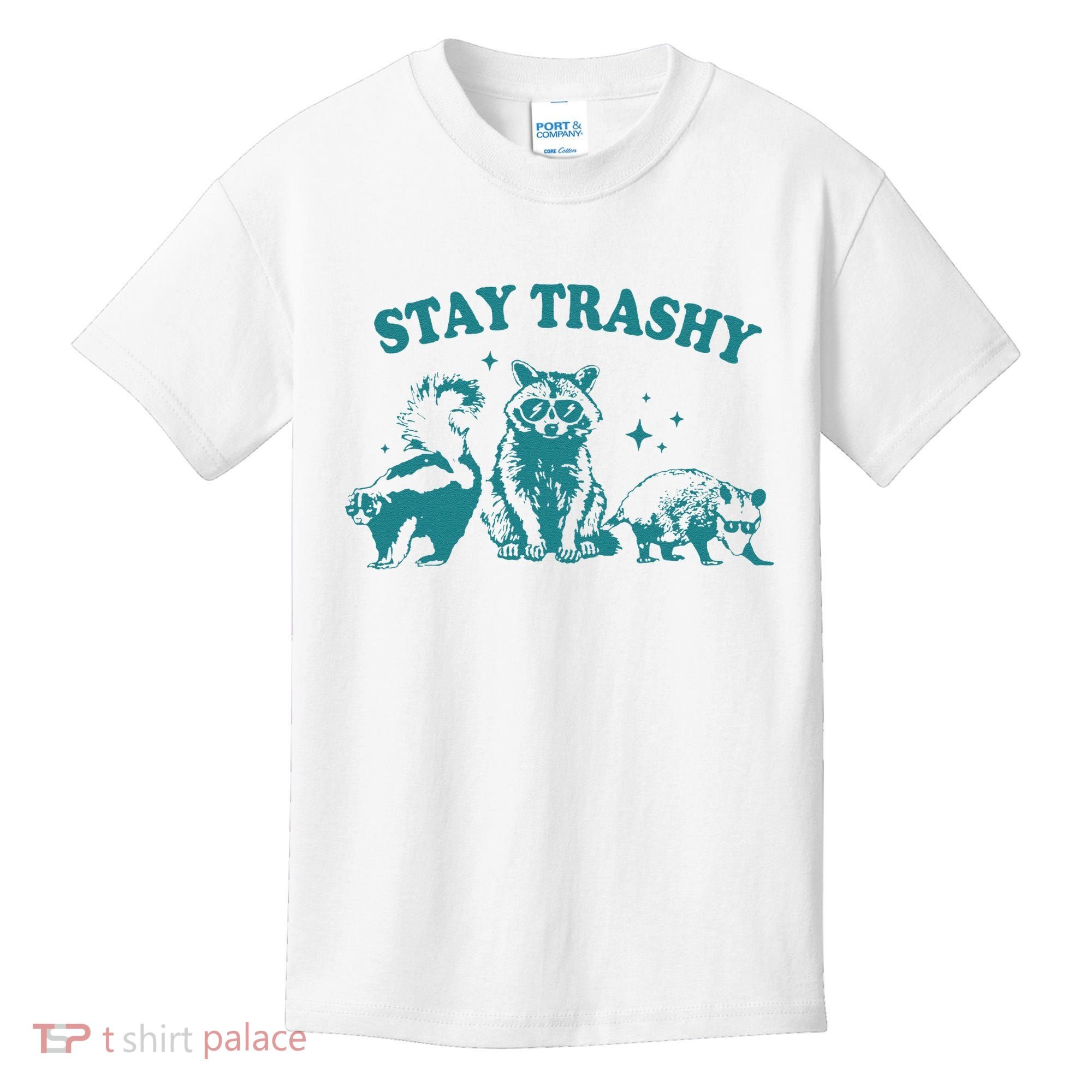 Stay Trashy Raccoon Opossum Skunk Gift Kids T-Shirt