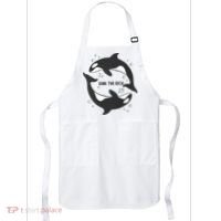 Sink The Rich Gladys The Yacht Sinking Killer Whale Funny Whale Apron thumb 0