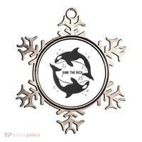 Sink The Rich Gladys The Yacht Sinking Killer Whale Funny Whale Ornament thumb 0